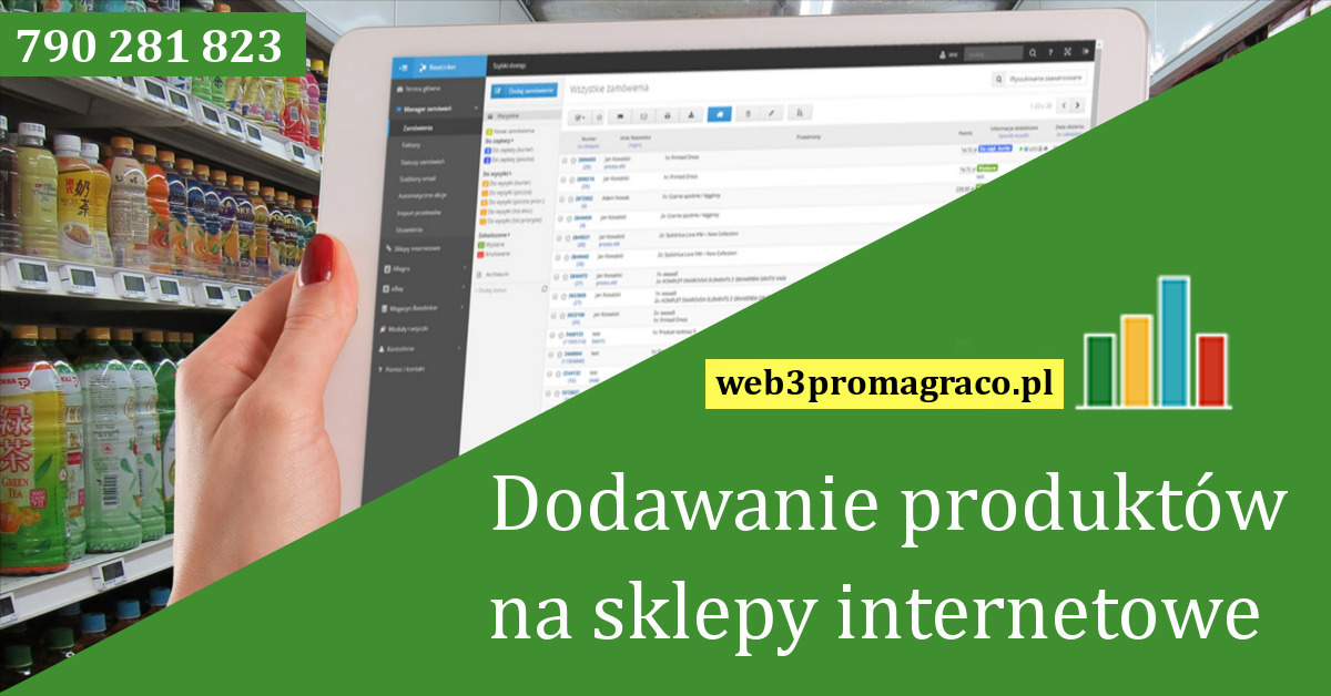 dodawanie produktów do sklepu internetowego